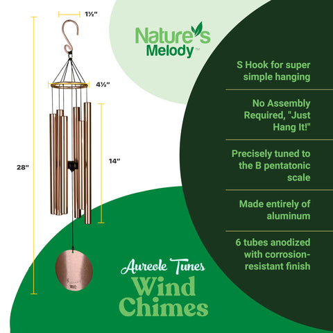 Nature's Melody Aureole forest green finish blends with gardens