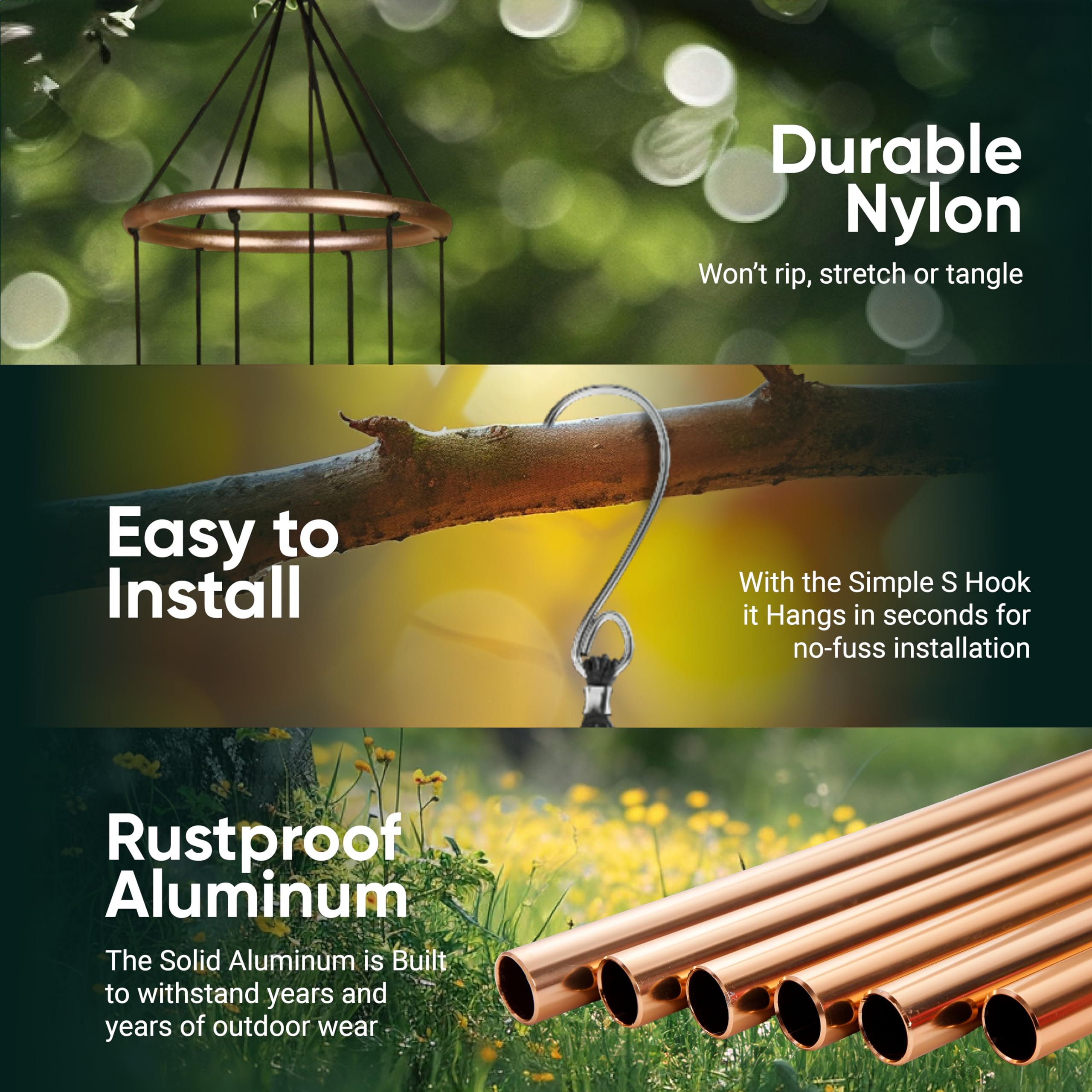Nature's Melody Aureole outdoor décor accent for patio spaces