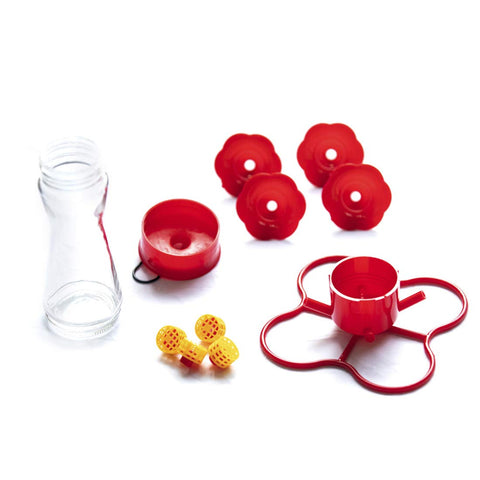 Nature's Rhythm bright red ports attract hummingbirds to your garden.