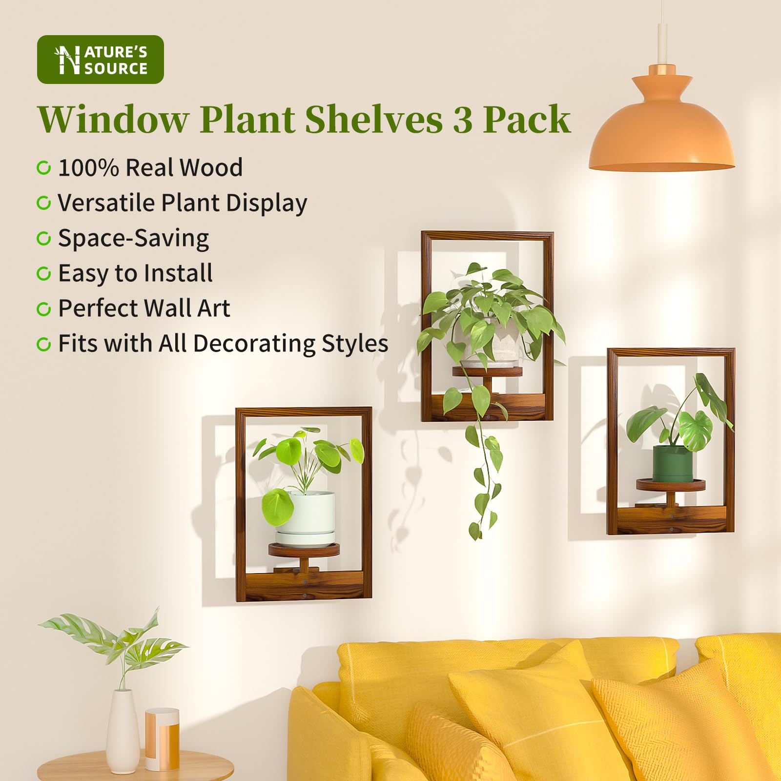 NATURE'S SOURCE easy-assembly kit speeds setup for instant greenery.