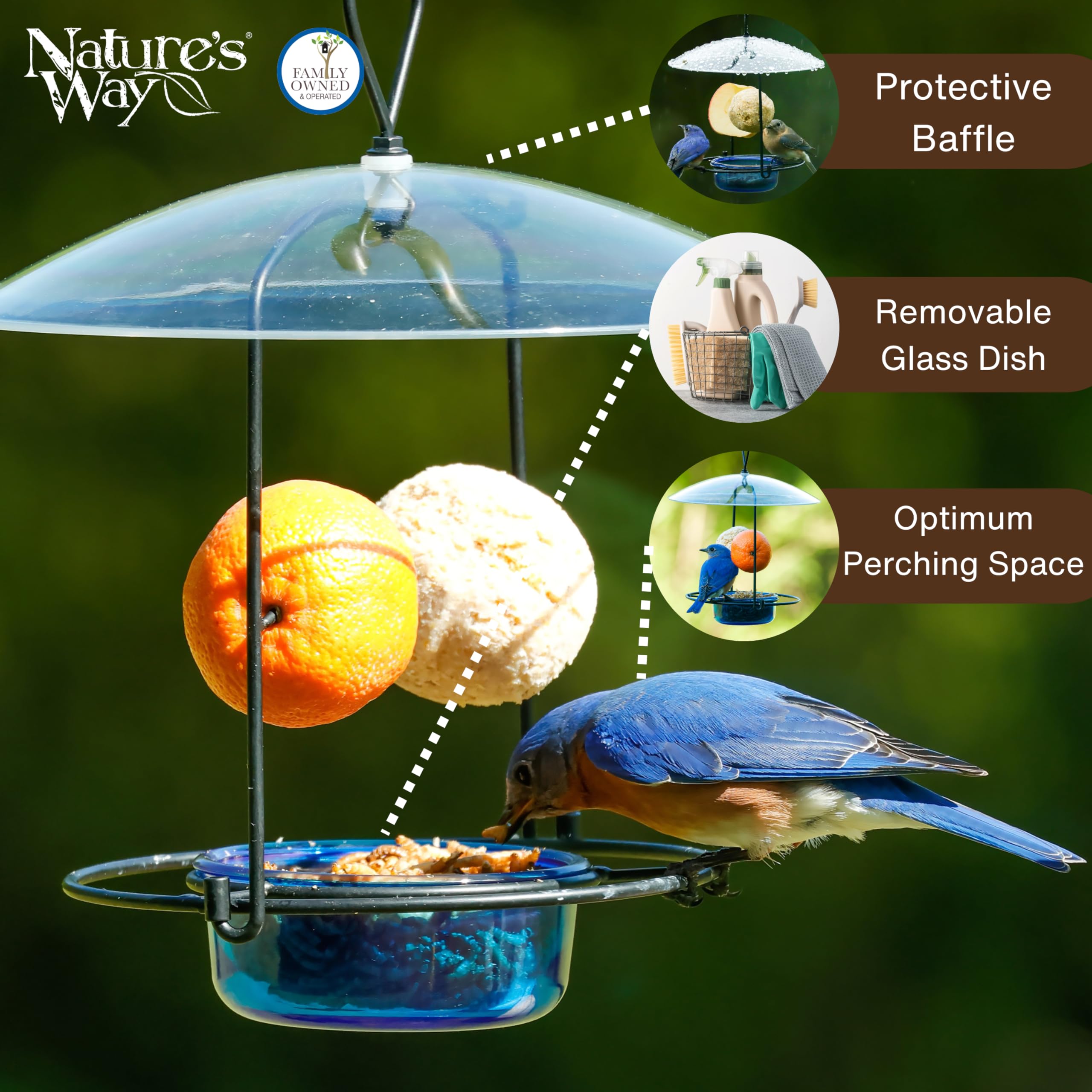 Durable weather-resistant metal construction of Nature's Way BBFM1