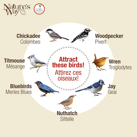 Nature's Way Bird Products CWF2 rot-resistant cedar wood withstands weather