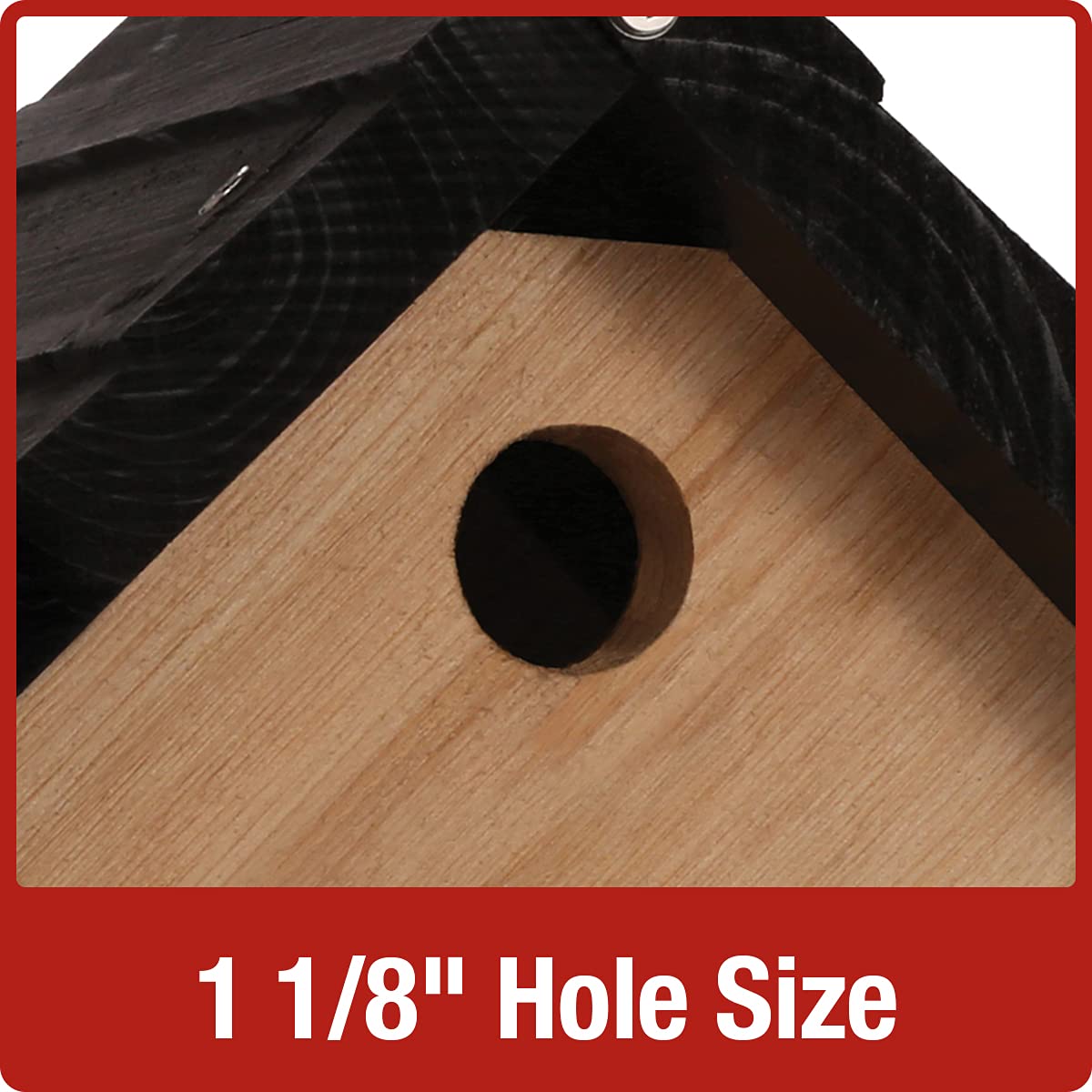 Nature's Way CWH1 Cedar Wren House rust-free hardware supports durable use