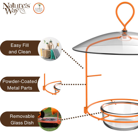 Nature's Way OFM1 feeder ant moat keeps pests away from feed