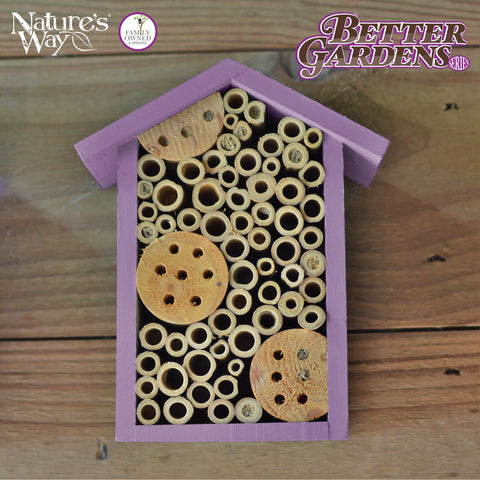 Nature's Way PWH1-B features tubes of differing diameters to attract diverse bees