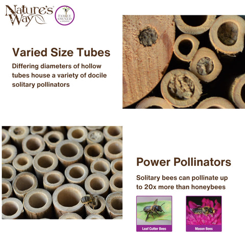 Nature's Way PWH1-B bamboo construction highlights sustainability and nesting sites