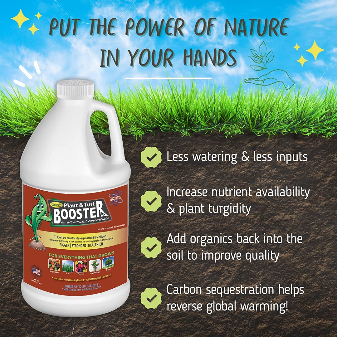 Nature's Wonder soil amendment application nourishes roots and boosts growth.