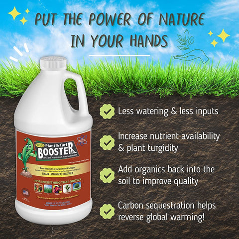 Nature's Wonder soil amendment application nourishes roots and boosts growth.