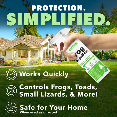 NatureStop Frog Repellent Spray made in USA for yard protection.