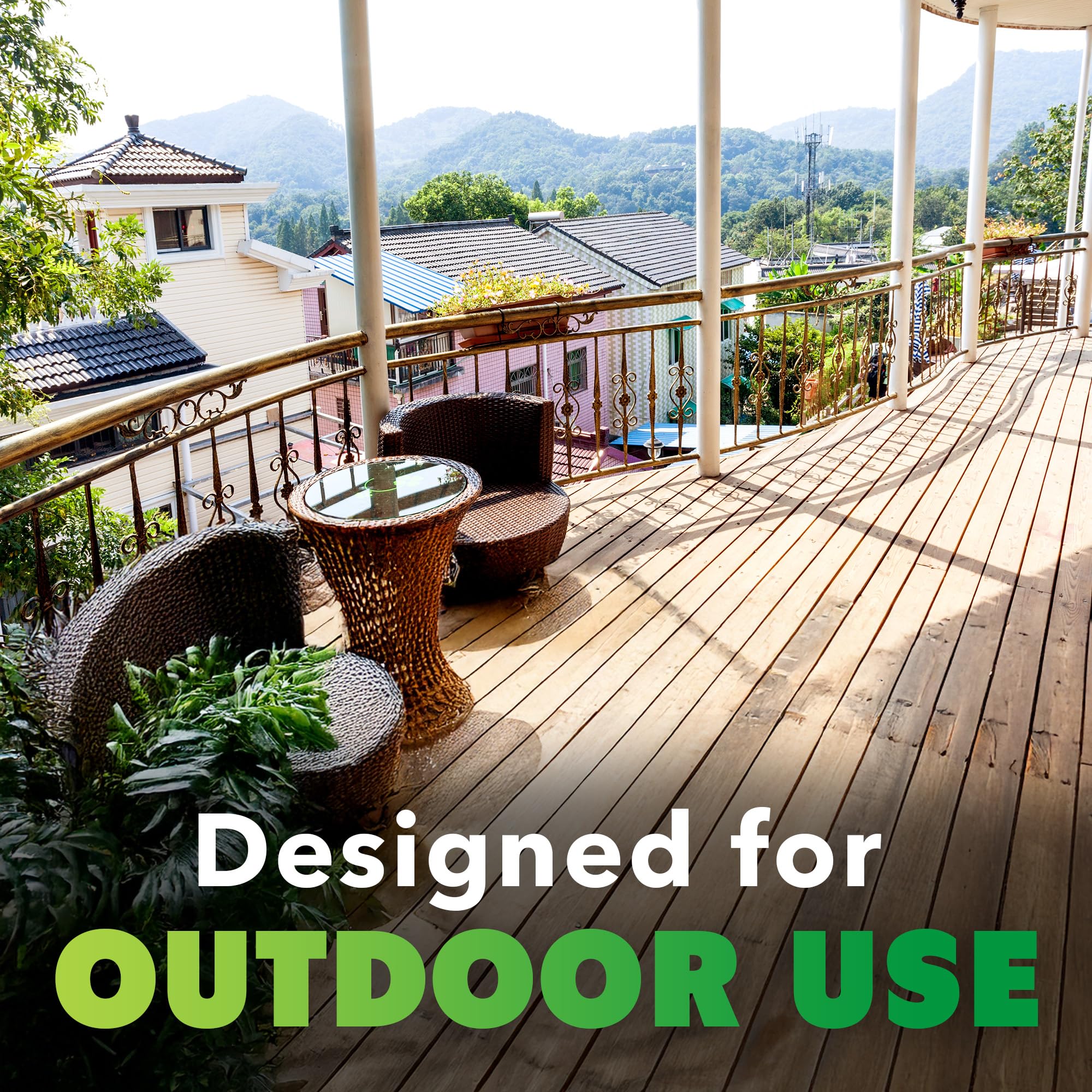 NatureStop lizard repellent spray on garden wall to deter lizards