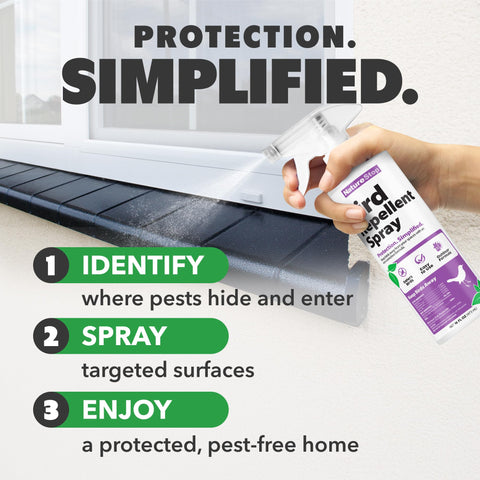 NatureStop made-in-USA bird repellent supports domestic production quality.