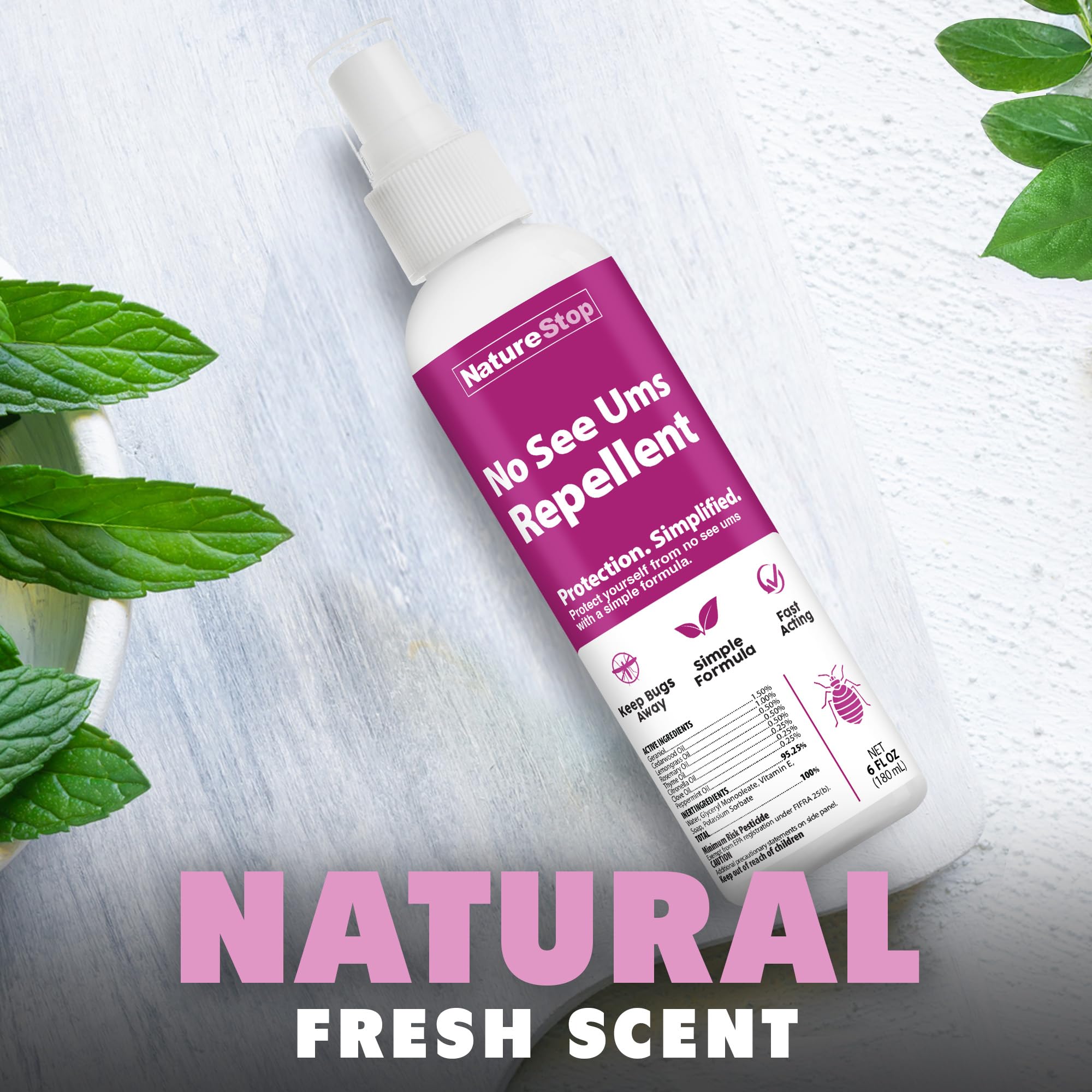 NatureStop No See Ums Repellent travel-pack for on the go protection