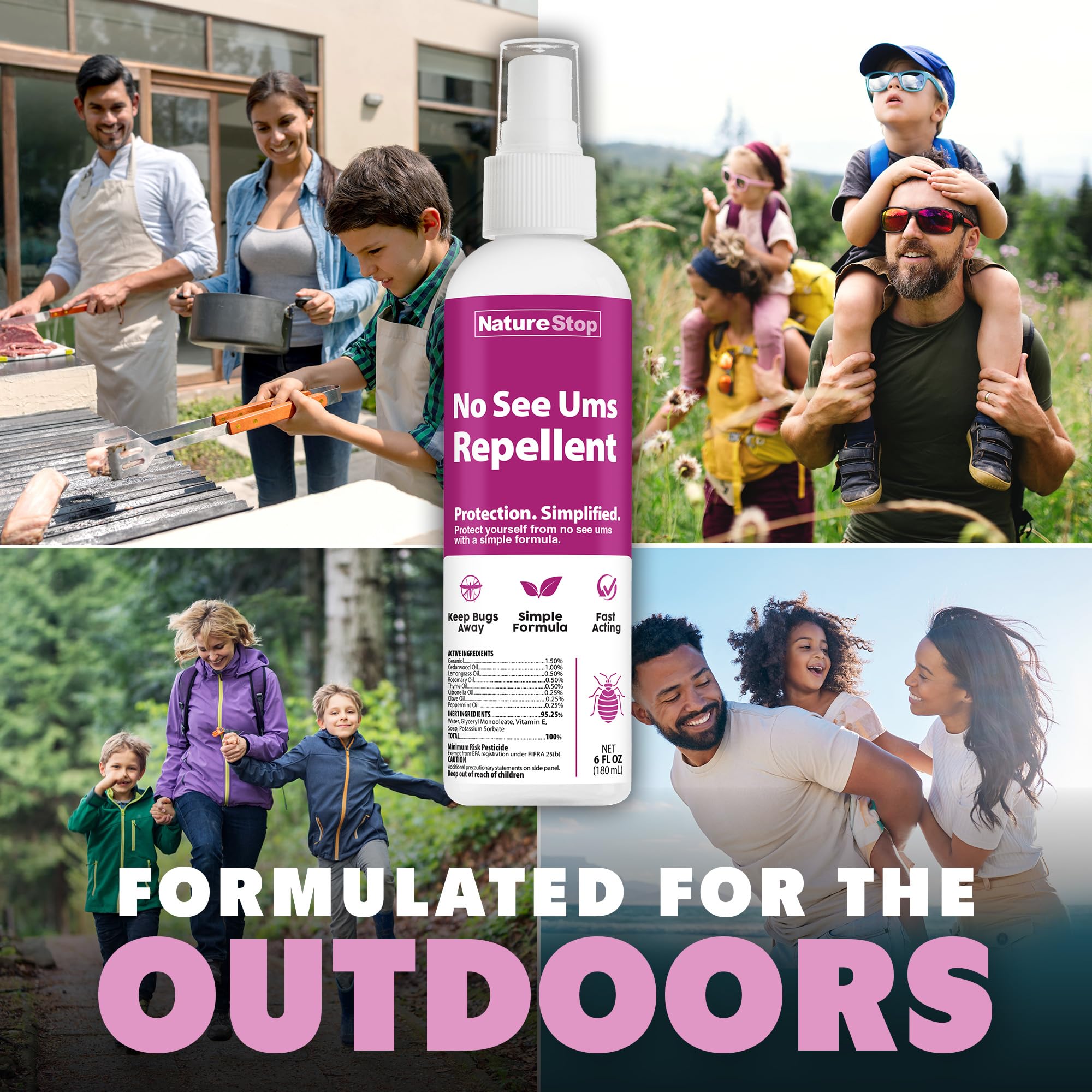 NatureStop No See Ums Repellent near a patio keeps guests comfortable outdoors