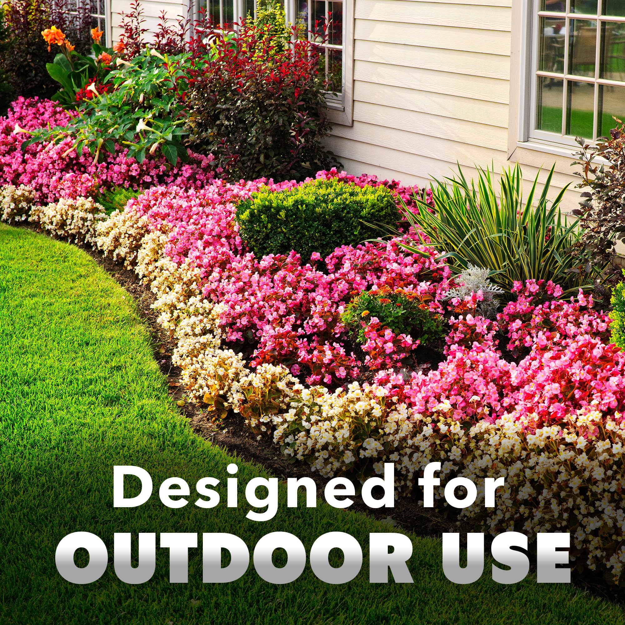 NatureStop outdoor formula repels wildlife along patios and fence lines.