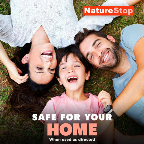 NatureStop outdoor formula provides lasting deterrence along perimeters and landscape borders.