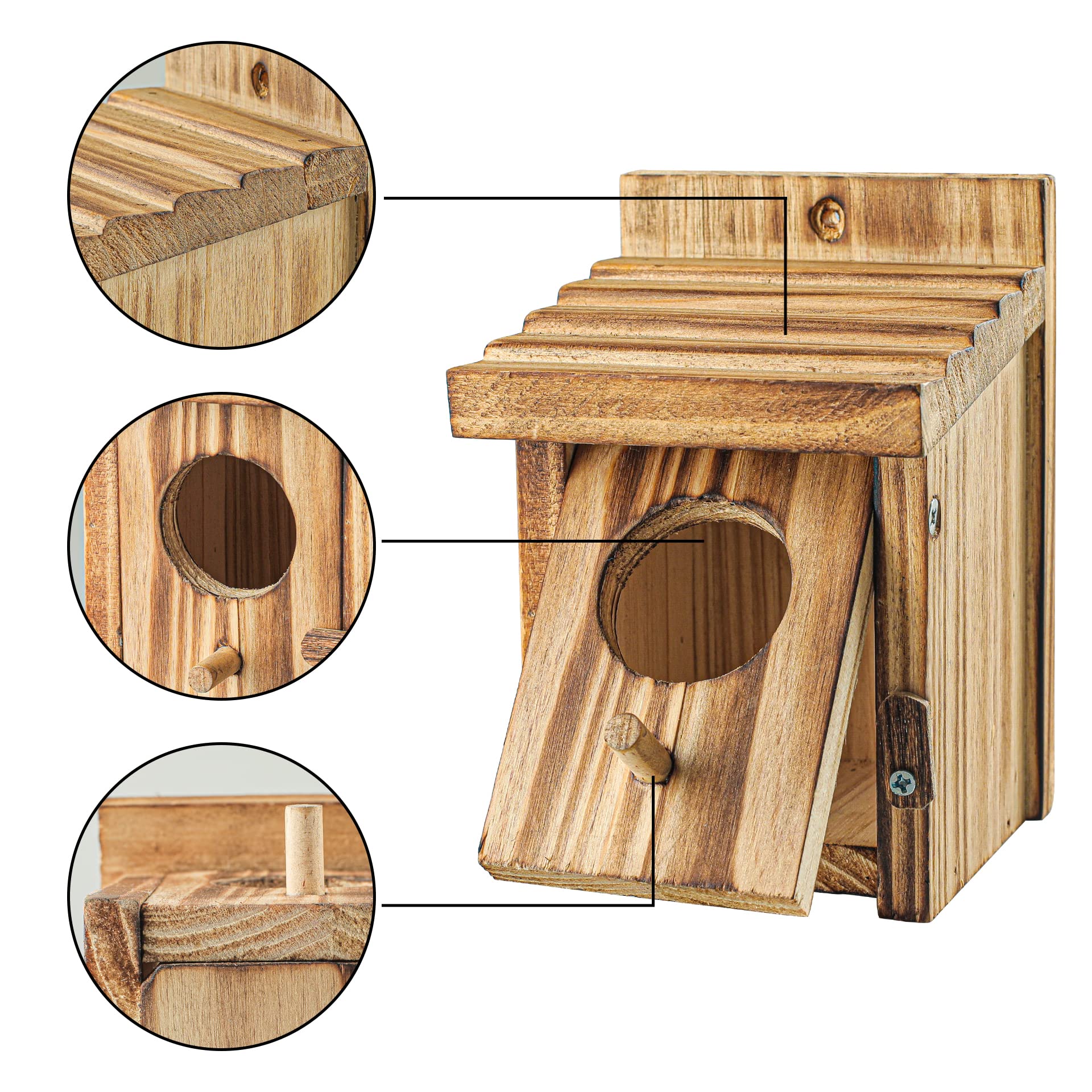 Natureylwl garden nesting box installation in a yard setting
