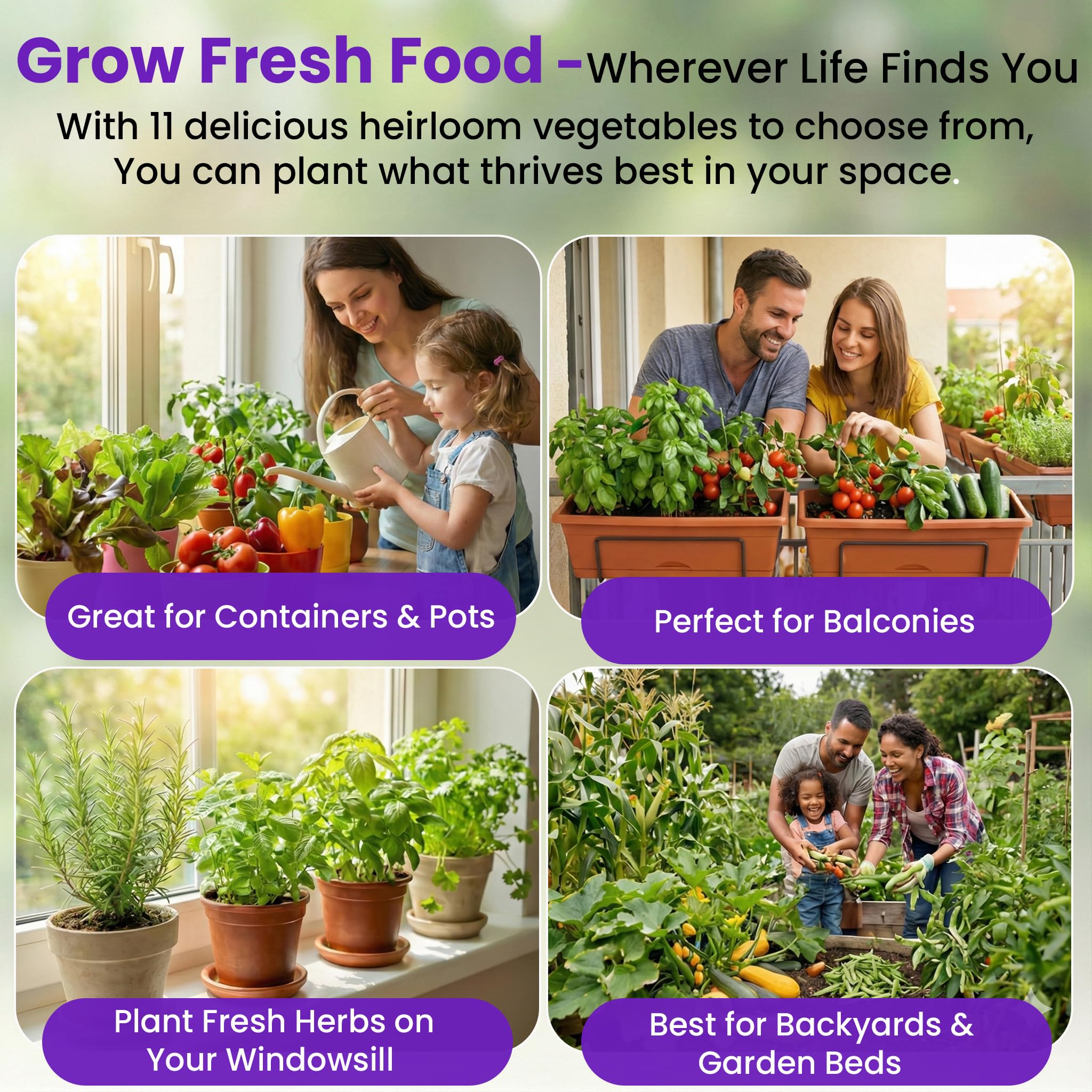 NatureZ Edge beginner-friendly seeds ready for first-time gardeners.