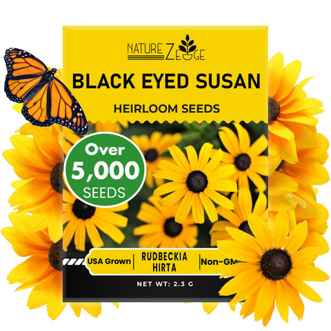 NatureZ Edge black-eyed Susan seeds packet for sunny planting and growth