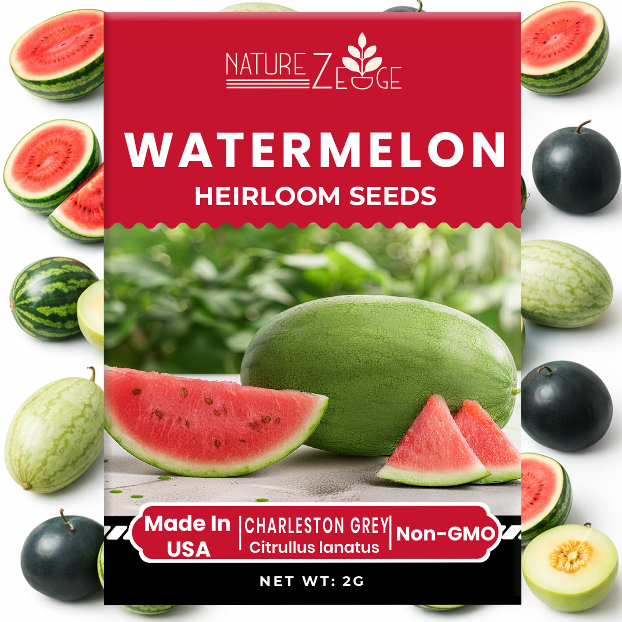 NatureZ Edge Charleston Grey seeds pack ideal for family garden and even ripening.