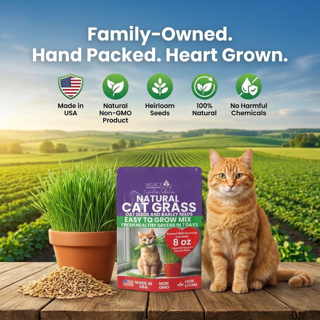 NatureZ Edge cat grass provides potential hairball management and digestion support.
