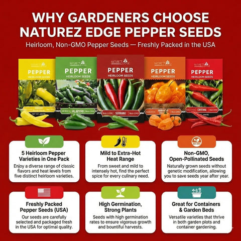 NatureZ Edge harvested peppers ready for sauces and salsas