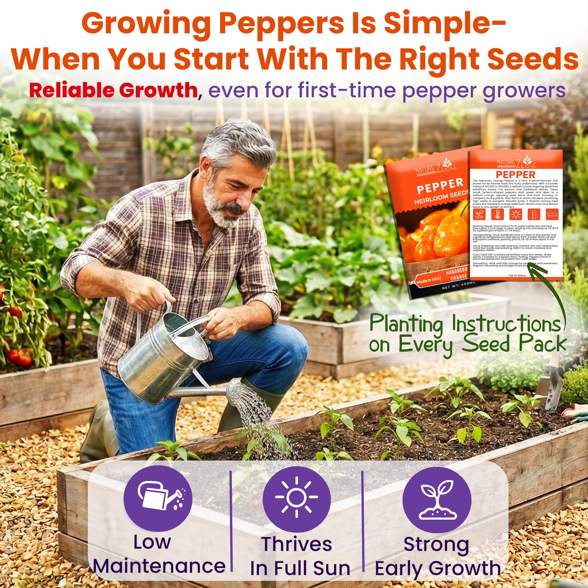 NatureZ Edge jalapeno seeds ideal for crowd-pleasing snacks and salsas