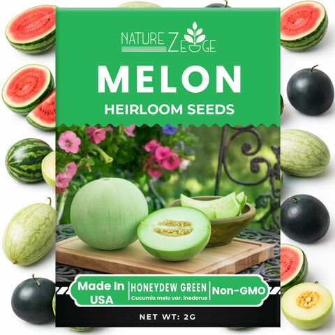 NatureZ Edge Mixed melon seeds pack for a diverse harvest in the garden.