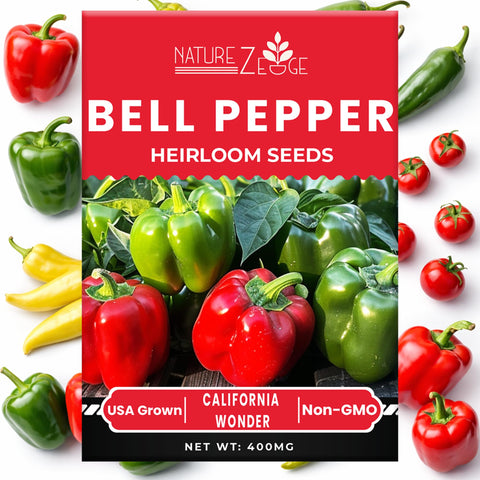 NatureZ Edge Non-GMO heirloom pepper seeds collection offers diverse flavors in one pack.