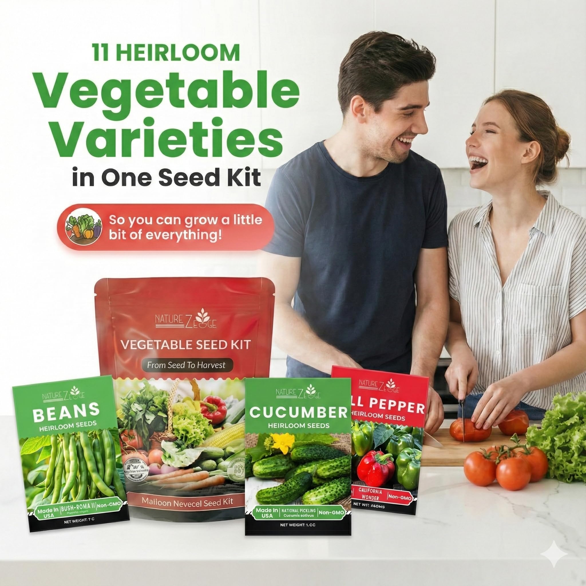 NatureZ Edge seed packets with heritage varieties for reliable planting