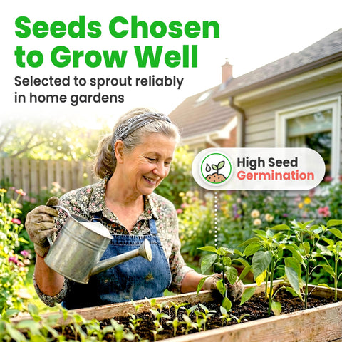 NatureZ Edge step-by-step growing instructions insert for beginner gardeners.