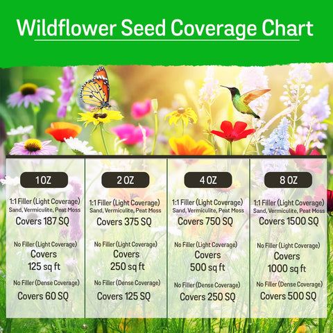 NatureZ Edge wildflower seeds mix draws bees and hummingbirds to a nectar-rich garden