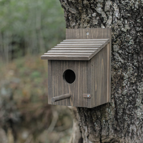 NATUREYLWL Weatherproof Bird House entrance hole 1.57 inches for small to medium birds.