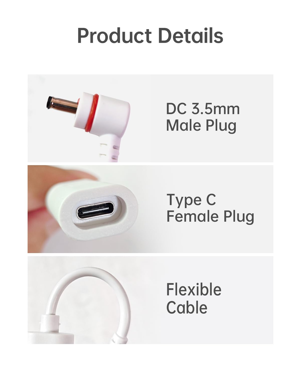 Cable connected to Ring solar panel for uninterrupted camera power.