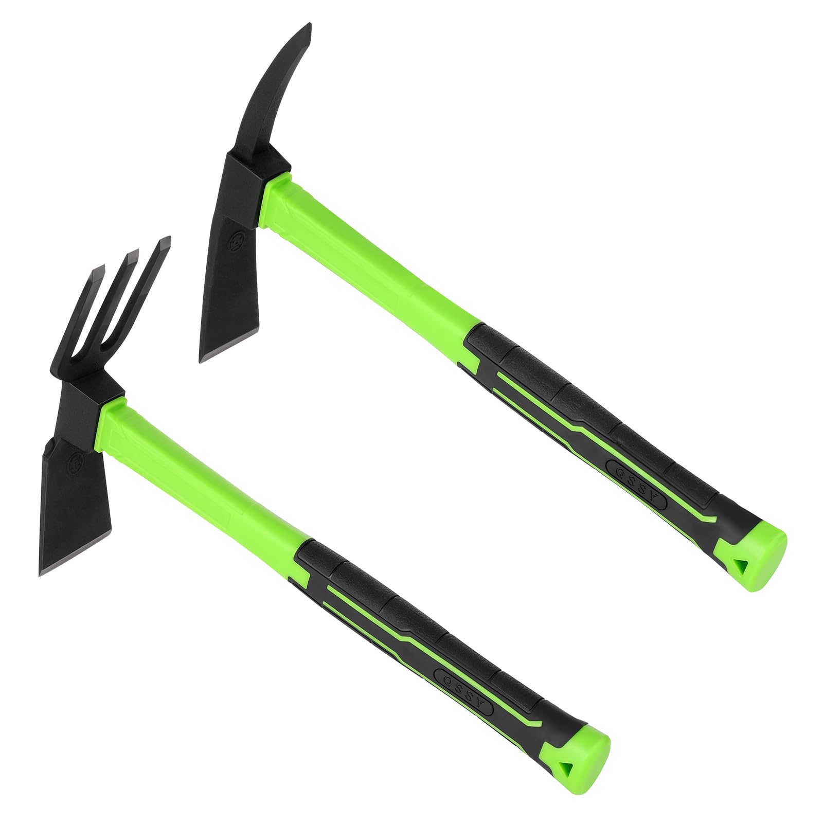 NAUKII 2pc garden hoe set with ergonomic handles enhances comfort and control