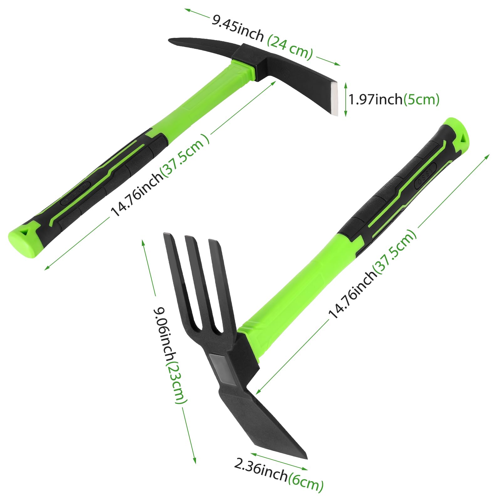 NAUKII carbon steel hoe blade designed for durability and long-lasting performance