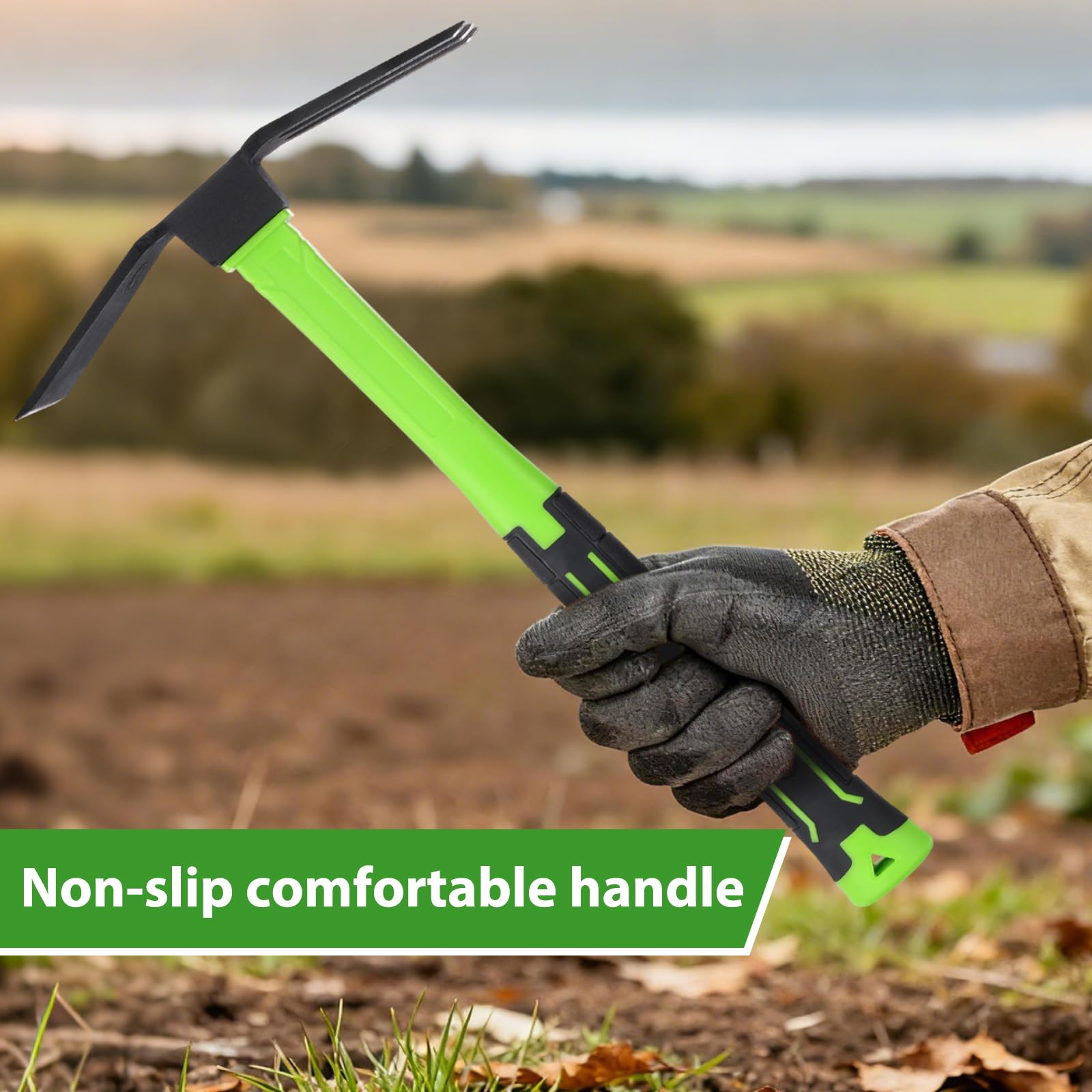 NAUKII garden hoe safety cap protects blade during storage
