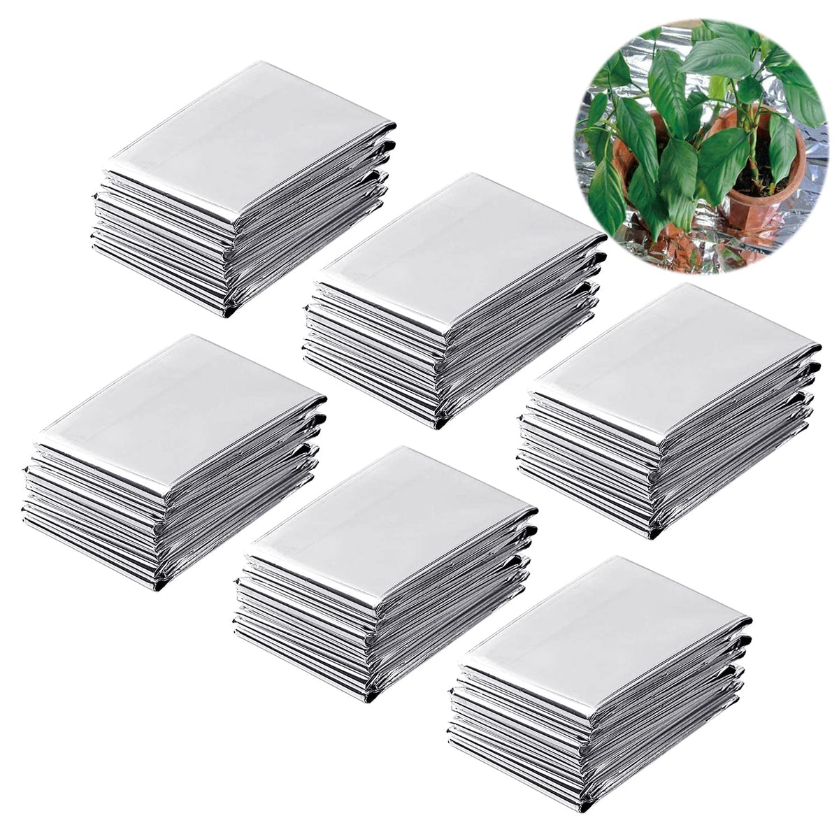 NAVADEAL Mylar film six-pack box for indoor garden lighting.