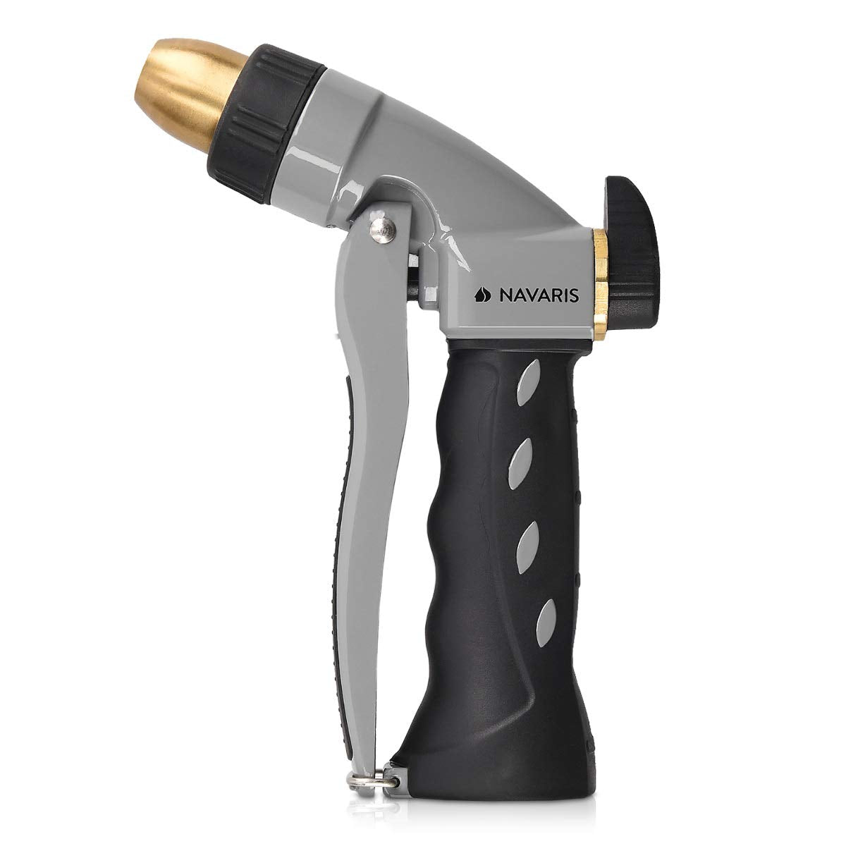 Navaris nozzle ideal for car washing and patio cleaning with versatile spray options.