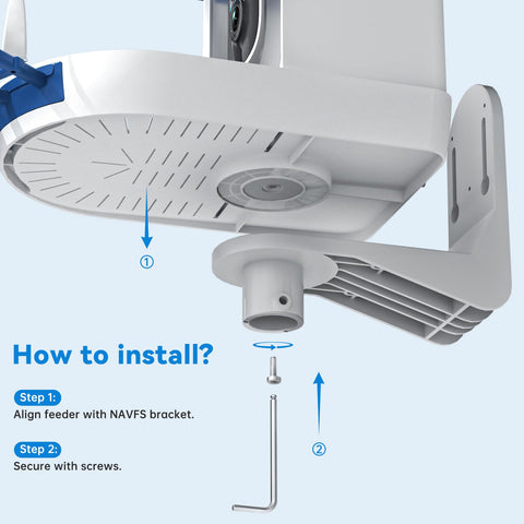 NAVFS all-weather, UV-resistant bracket endures rain, snow, and sun.