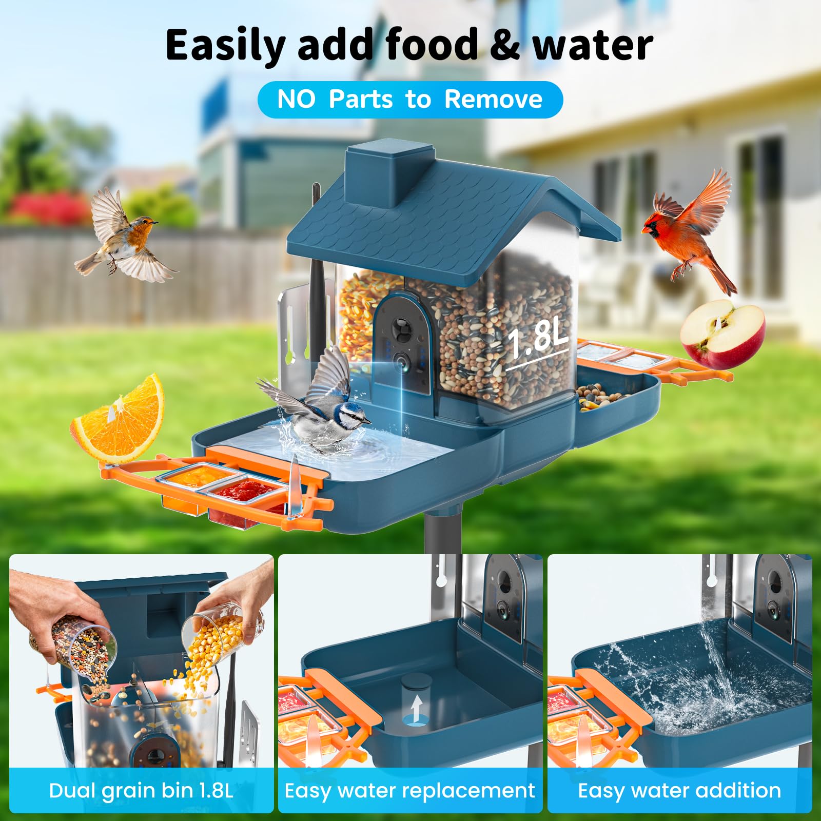 NAVFS Flexible mounting for trees, patios, or poles with easy refills
