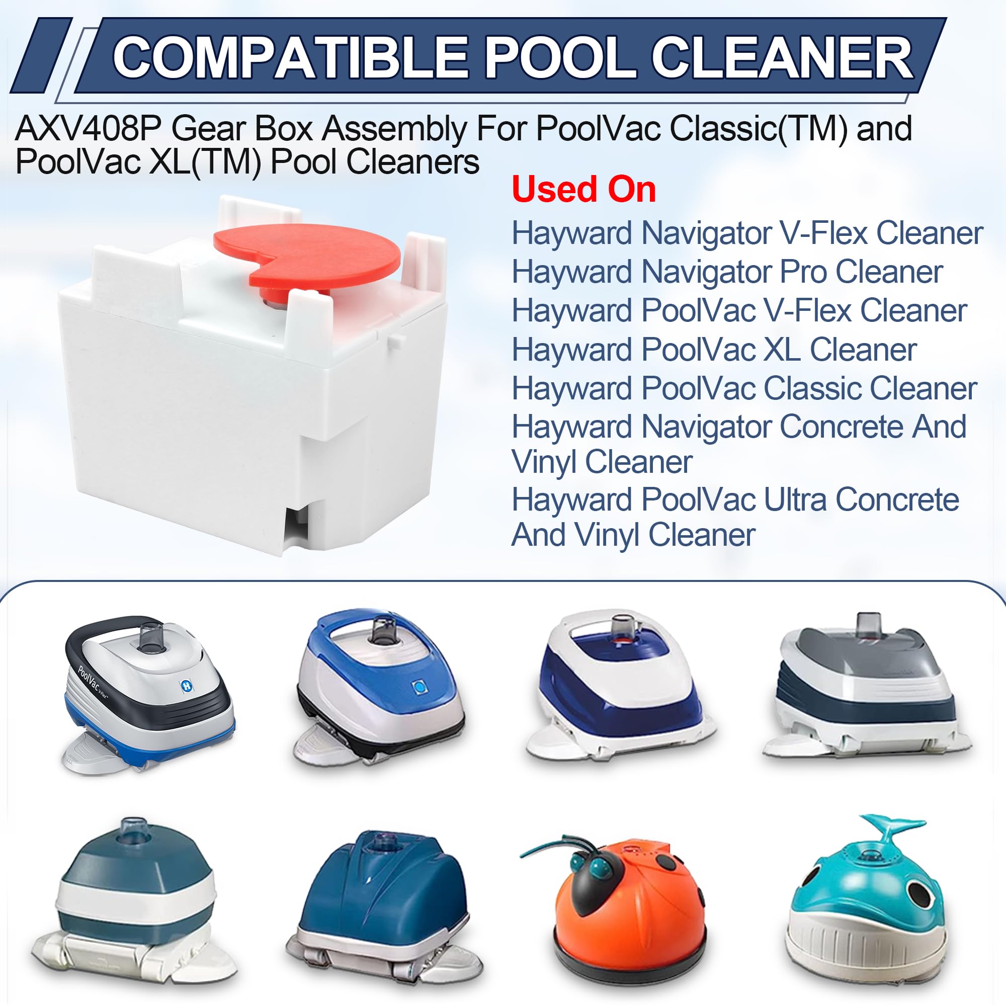 Navigator Pro V-Flex gear box ready for efficient cleaning cycles.