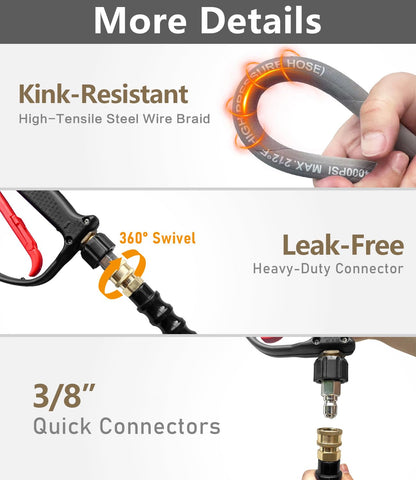 NAVOHEVEN 360-degree swivel minimizes twists and tangles during use.
