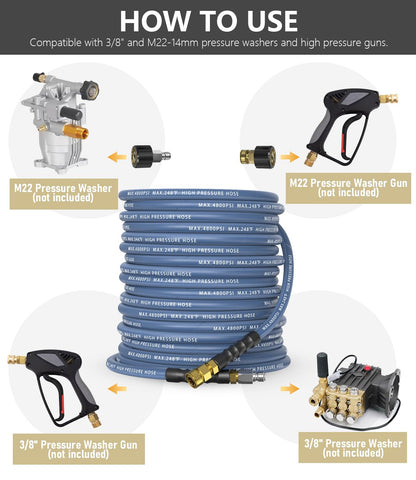 NAVOHEVEN hose in action demonstrating smooth flow and flexibility
