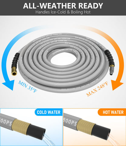 NAVOHEVEN steel braided construction adds durability and kink resistance.