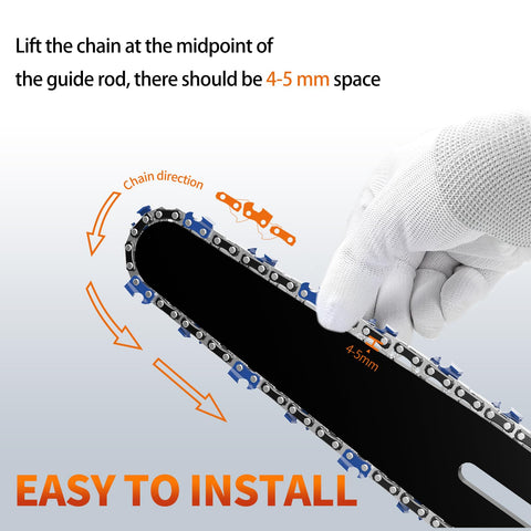 NAWIN chain demonstrates broad compatibility with most 6-inch electric chainsaws.