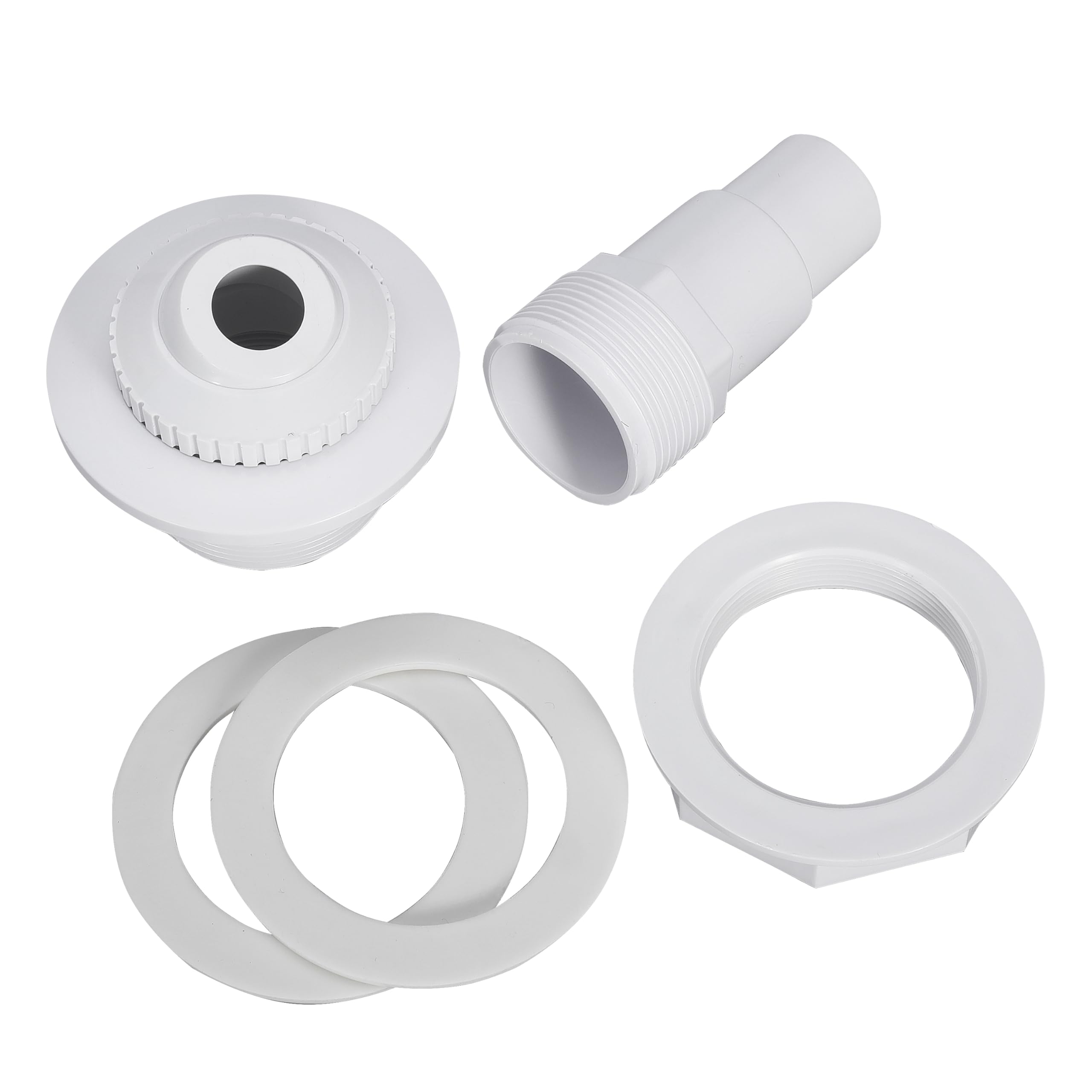 Nayciiy hose adapter provides compatible connection for standard pool fittings.