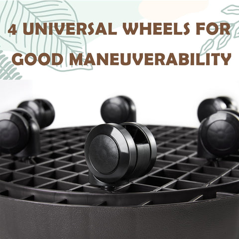 NAZKAEN heavy-duty plant dolly with casters for easy repositioning