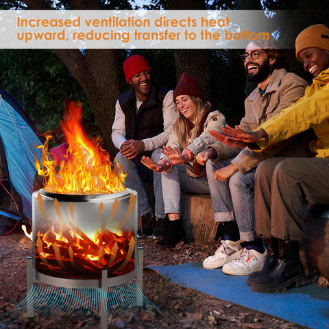 NBPLUS fire pit stand installs easily with four screws