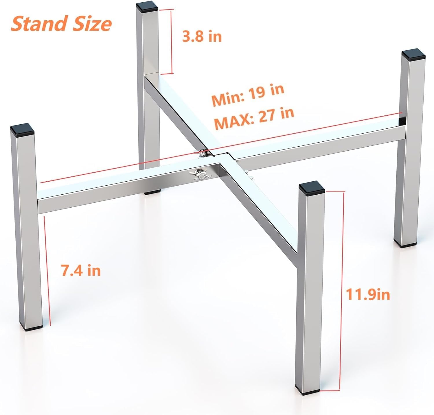 NBPLUS stainless steel legs provide stable support for any fire pit setup