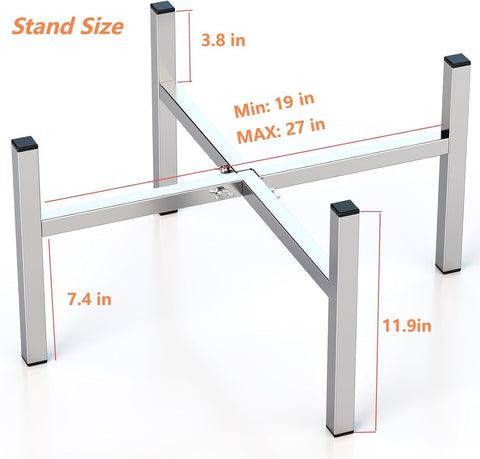 NBPLUS stainless steel legs provide stable support for any fire pit setup